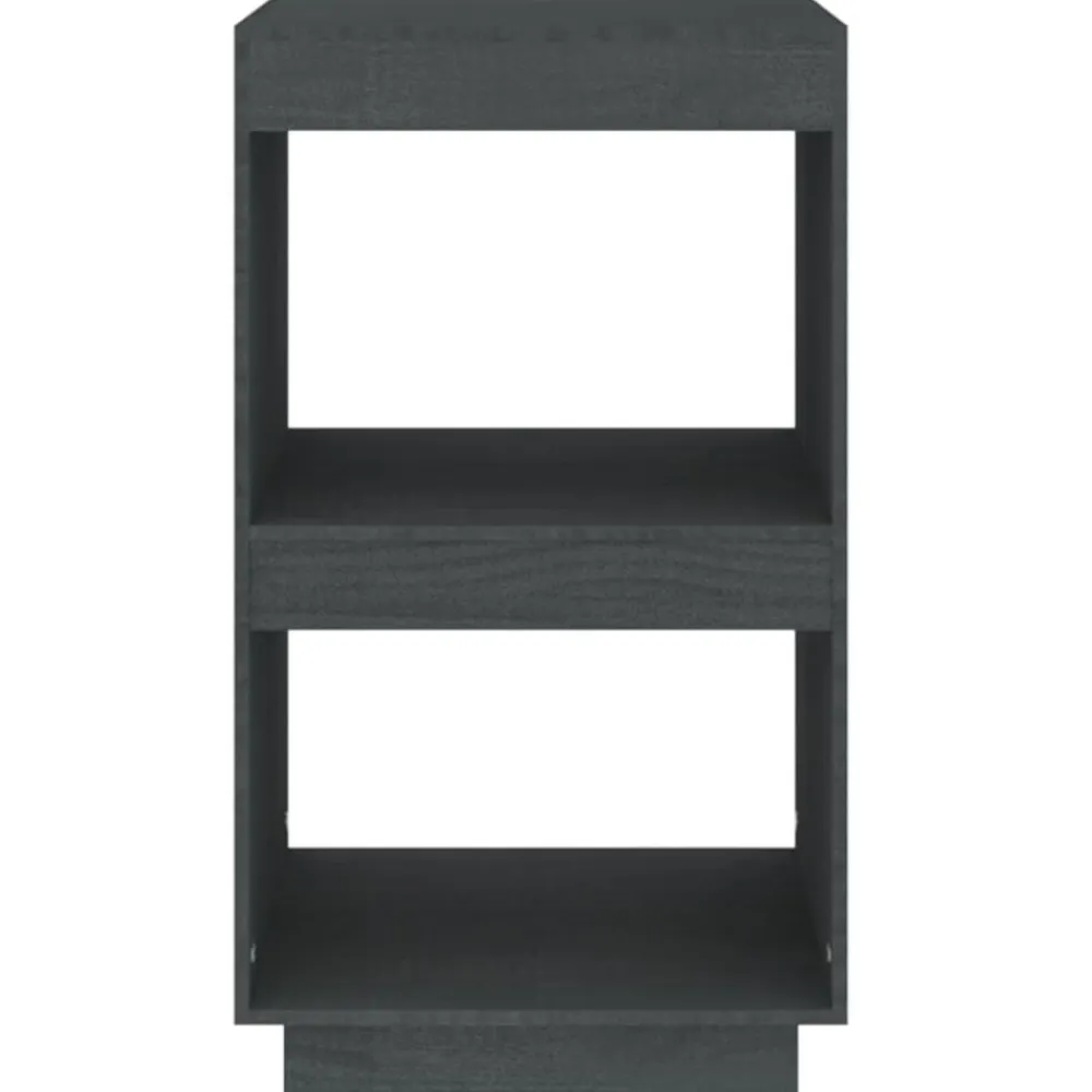 vidaXL Estantería de madera maciza de pino 40x35x71 cm Gris Best