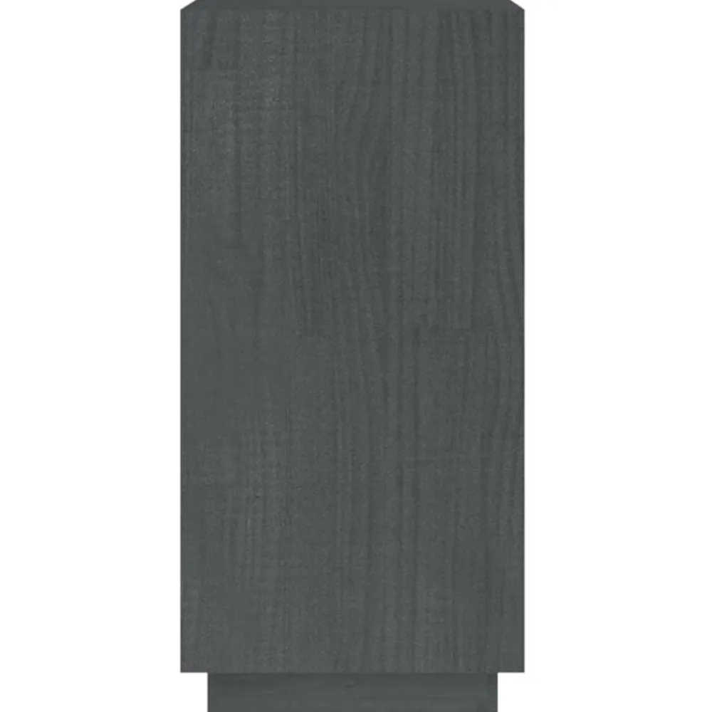 vidaXL Estantería de madera maciza de pino 40x35x71 cm Gris Best
