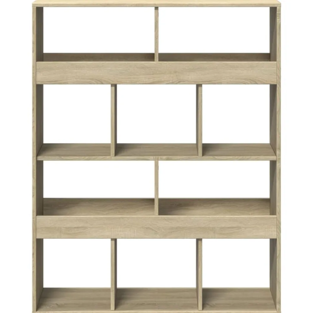 vidaXL Estantería de madera de ingeniería 100x33x125,5 cm Roble Sonoma Outlet