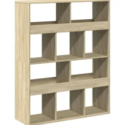 vidaXL Estantería de madera de ingeniería 100x33x125,5 cm Roble Sonoma Outlet