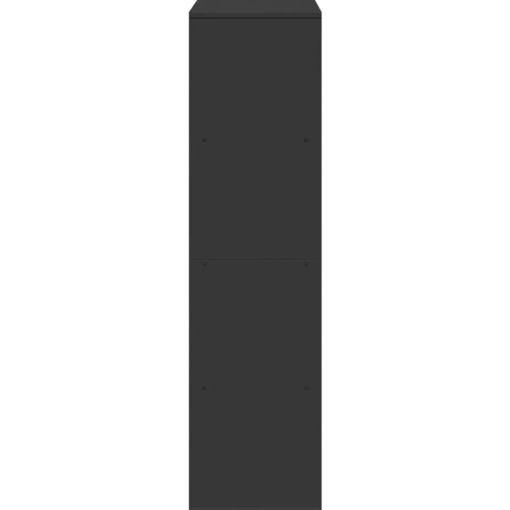 vidaXL Estanterías-Estantería de madera de ingeniería negra 100x33x125,5 cm