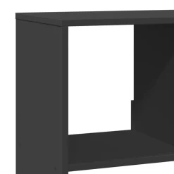 vidaXL Estanterías-Estantería de madera de ingeniería negra 100x33x125,5 cm