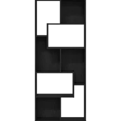 vidaXL Estantería de madera de 67x24x161 cm Roble negro