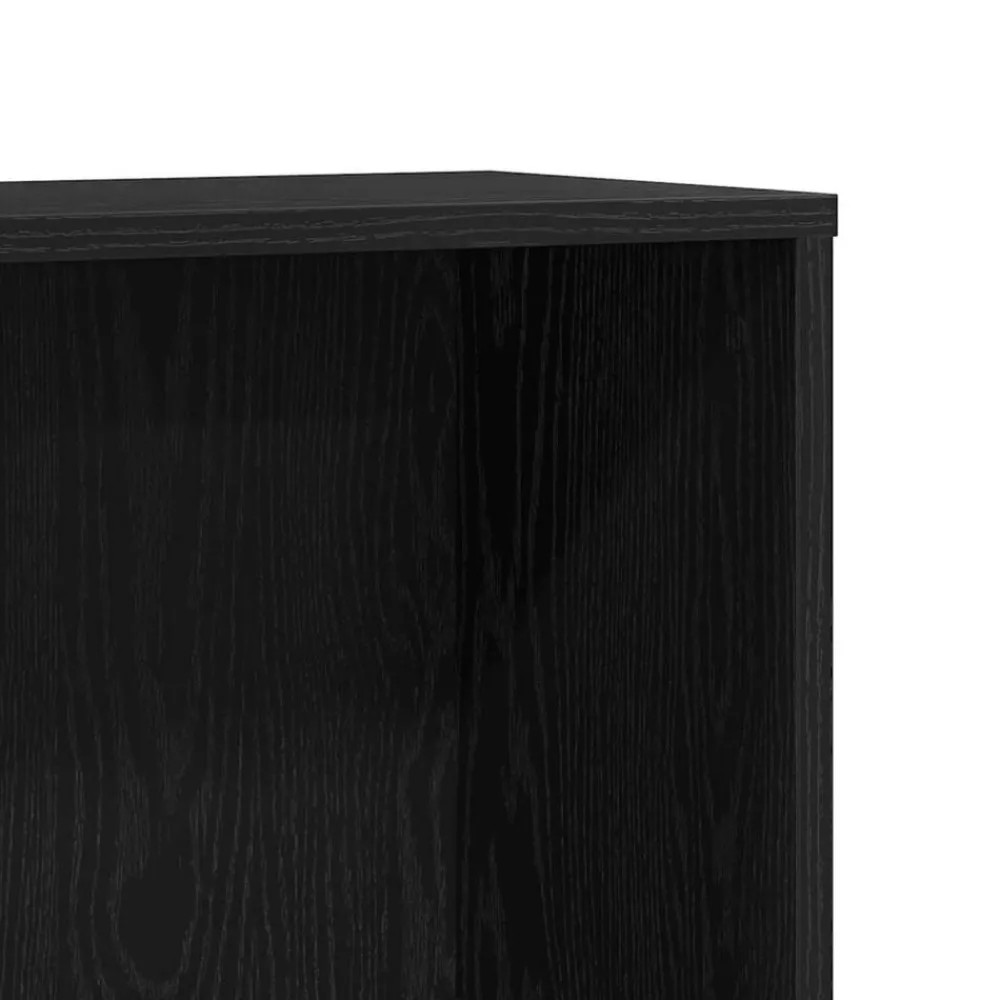 vidaXL Estantería de madera de 67x24x161 cm Roble negro