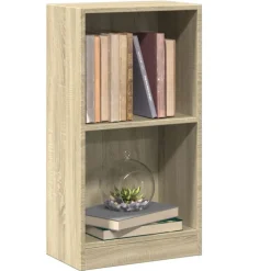 vidaXL Estantería de madera contrachapada color roble 40x24x75 cm Roble Sonoma New