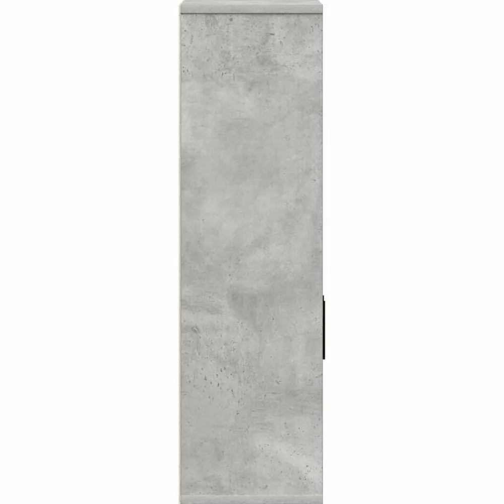 vidaXL Estantería de madera de ingeniería gris hormigón 60x24x85 cm Gris hormigón Clearance
