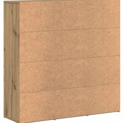 vidaXL Estantería de madera de ingeniería 90x28x90 cm Roble artisan