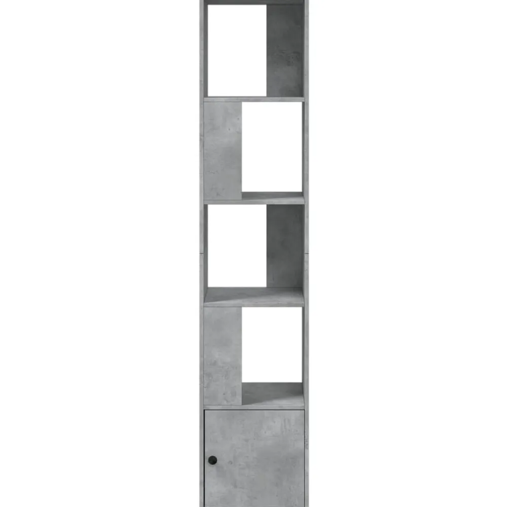 vidaXL Estanterías-Estantería de madera de ingeniería gris hormigón 40x36x189 cm