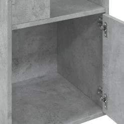 vidaXL Estanterías-Estantería de madera de ingeniería gris hormigón 40x36x189 cm