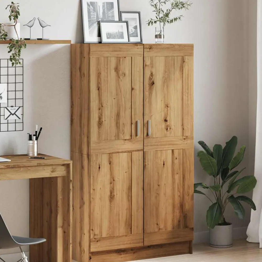 vidaXL Estanterías-Estantería de madera ingeniería roble artisan 82,5x30,5x150 cm