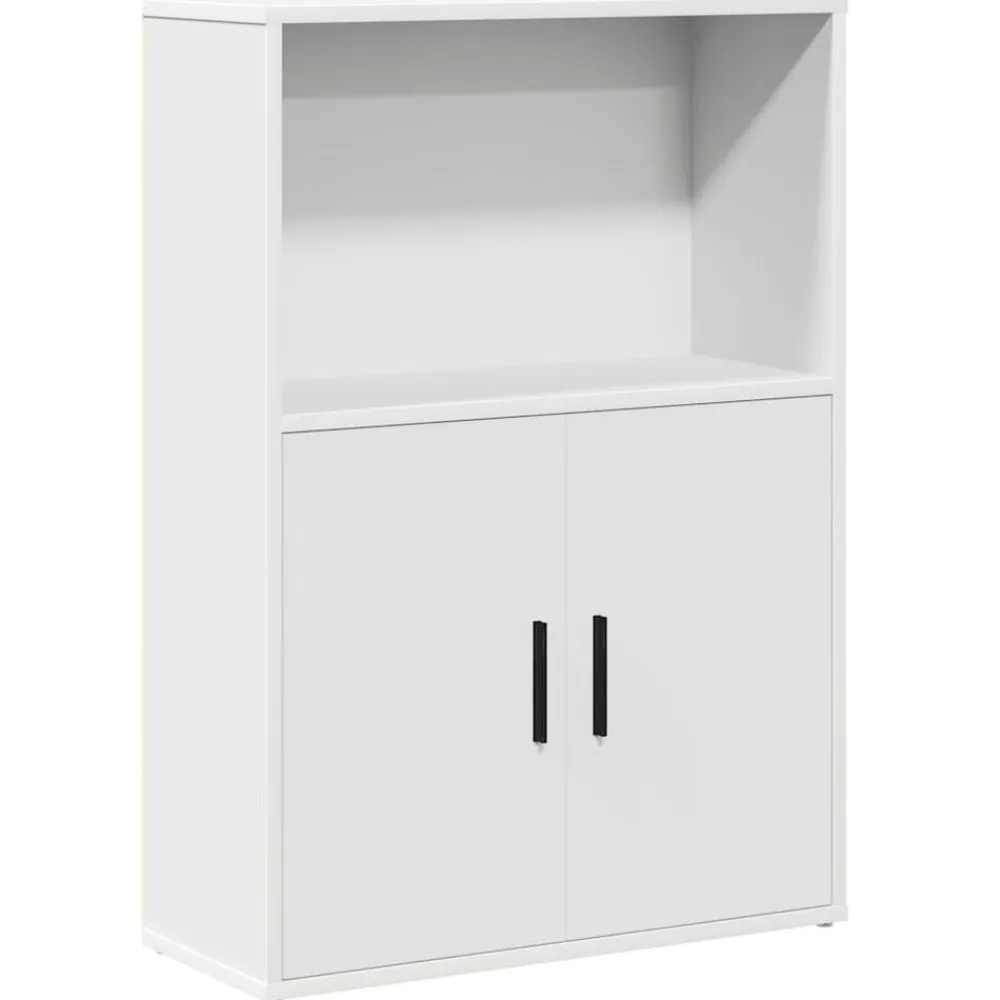vidaXL Estanterías-Estantería de madera de ingeniería blanca 60x24x85 cm