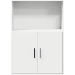 vidaXL Estanterías-Estantería de madera de ingeniería blanca 60x24x85 cm