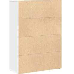 vidaXL Estanterías-Estantería de madera de ingeniería blanca 60x24x85 cm