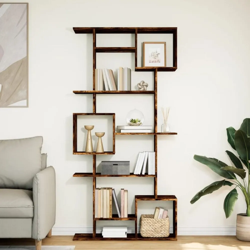vidaXL Estanterías-Estantería de madera de ingeniería 92x29x188 cm