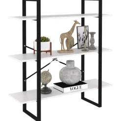 vidaXL Estanterías-Estantería de madera contrachapada 100x30x105 cm