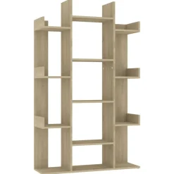 vidaXL Estantería de madera de ingeniería 86x25,5x140 cm Roble Sonoma Best