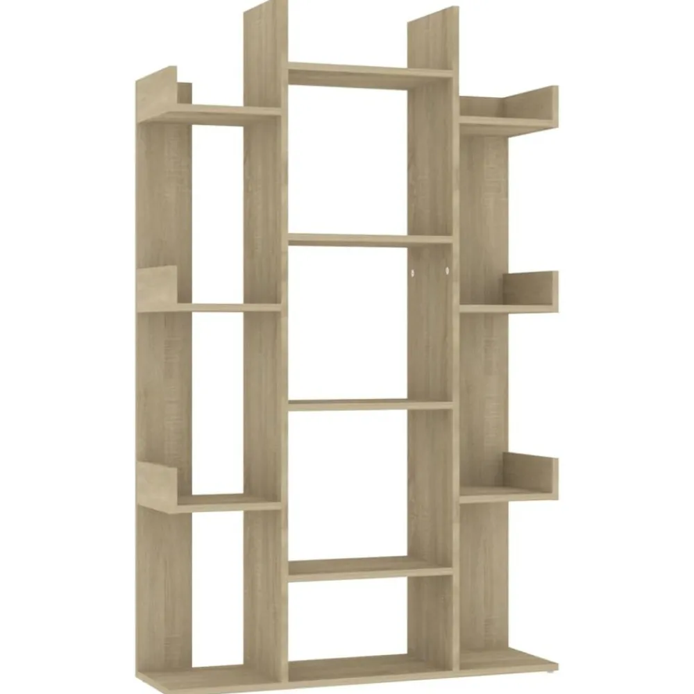 vidaXL Estantería de madera de ingeniería 86x25,5x140 cm Roble Sonoma Best