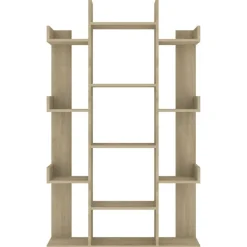 vidaXL Estantería de madera de ingeniería 86x25,5x140 cm Roble Sonoma Best