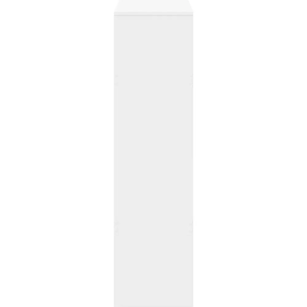vidaXL Estanterías-Estantería de madera de ingeniería blanca 100x33x125,5 cm
