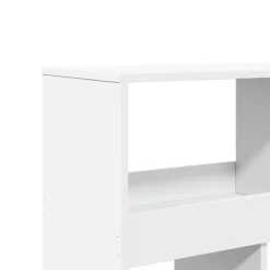 vidaXL Estanterías-Estantería de madera de ingeniería blanca 100x33x125,5 cm