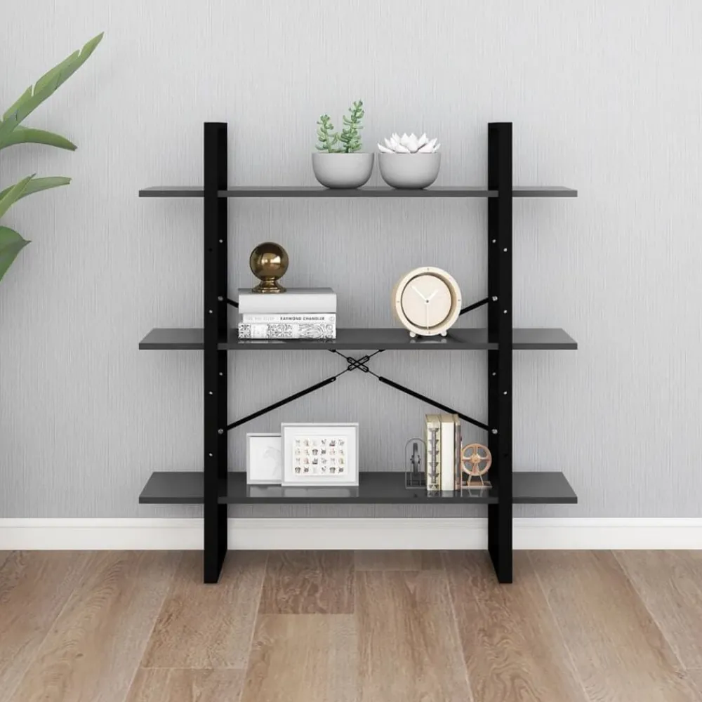 vidaXL Estanterías-Estantería de madera contrachapada 100x30x105 cm
