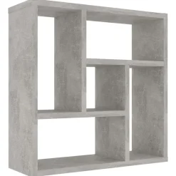 vidaXL Estantería de pared contrachapada gris hormigón 45,1x16x45,1 cm Gris hormig&oacute;n Clearance