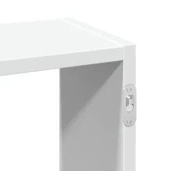vidaXL Estantería de pared madera de ingeniería blanca 159x18x66 cm Blanco New