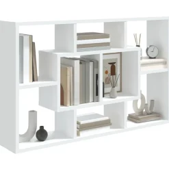 vidaXL Armarios Y Almacenamiento-Estantería de pared madera de ingeniería 85x16x52,5 cm