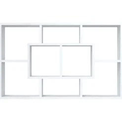vidaXL Armarios Y Almacenamiento-Estantería de pared madera de ingeniería 85x16x52,5 cm