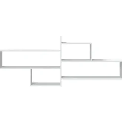vidaXL Estantería de pared madera ingeniería blanca 167,5x18x68 cm Blanco Clearance
