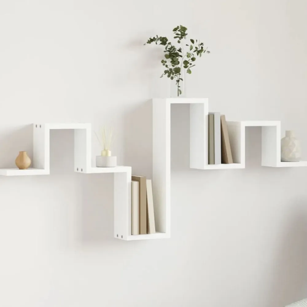 vidaXL Estanterías-Estantería de pared madera de ingeniería 104,5x10x43 cm