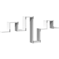 vidaXL Estanterías-Estantería de pared madera de ingeniería 104,5x10x43 cm