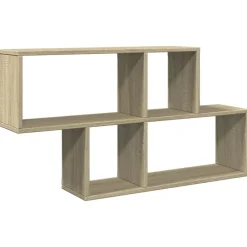 vidaXL Estanterías-Estantería de pared madera ingeniería 100x20x53 cm