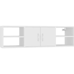 vidaXL Estanterías-Estantería de pared madera contrachapada 102x30x29 cm