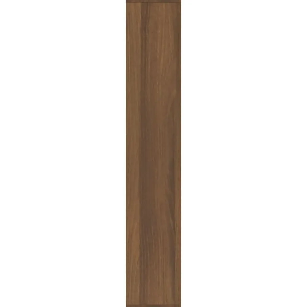 vidaXL Estantería de pared madera ingeniería marrón roble 36x16x90 cm Marrón roble Best