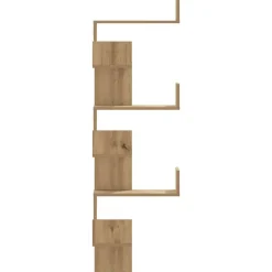 vidaXL Estantería de pared esquina madera artisan 45x45x147 cm Roble Outlet