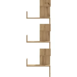 vidaXL Estantería de pared esquina madera artisan 45x45x147 cm Roble Outlet