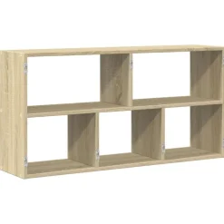 vidaXL Estanterías-Estantería de pared madera ingeniería 100x25x50 cm