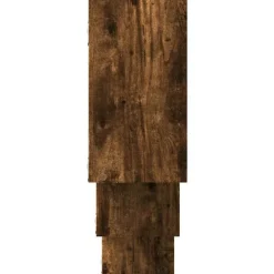 vidaXL Estantería de pared madera ingeniería 159x18x66cm Roble ahumado Outlet