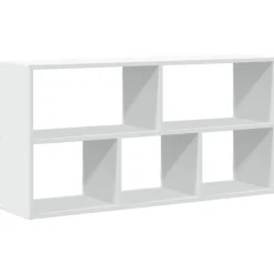 vidaXL Estantería de pared madera ingeniería blanca 100x25x50 cm Blanco Outlet