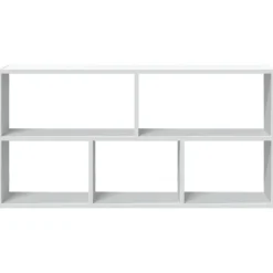 vidaXL Estantería de pared madera ingeniería blanca 100x25x50 cm Blanco Outlet
