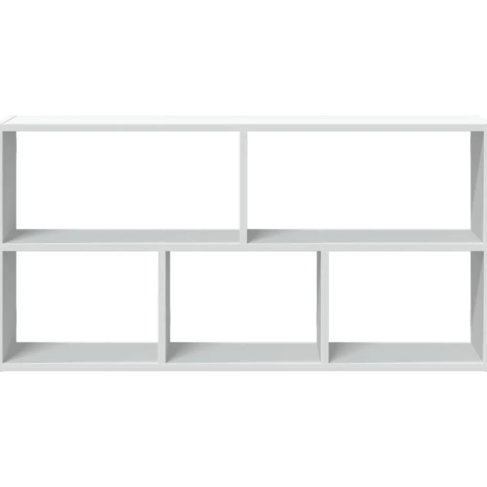 vidaXL Estantería de pared madera ingeniería blanca 100x25x50 cm Blanco Outlet