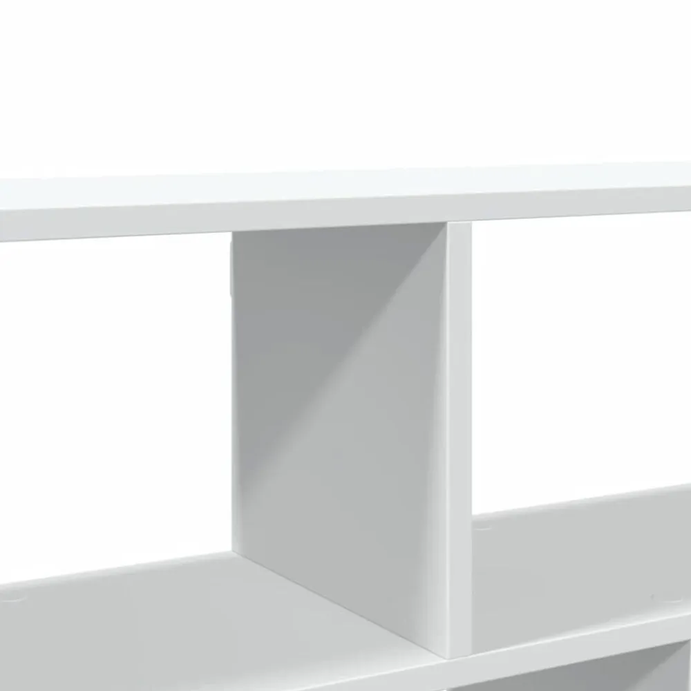 vidaXL Estantería de pared madera ingeniería blanca 100x25x50 cm Blanco Outlet