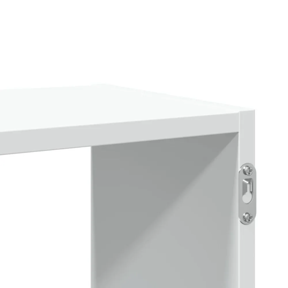 vidaXL Estantería de pared madera ingeniería blanca 100x25x50 cm Blanco Outlet