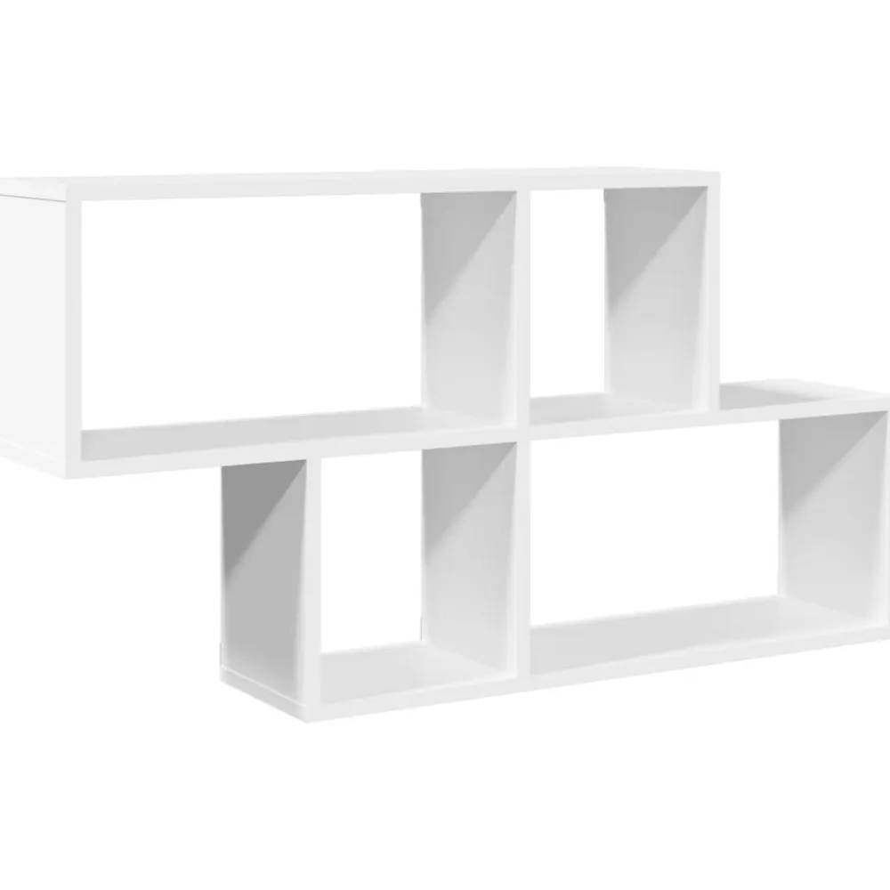 vidaXL Estanterías-Estantería de pared madera ingeniería 100x20x53 cm