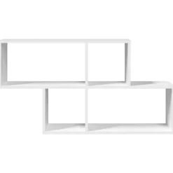 vidaXL Estanterías-Estantería de pared madera ingeniería 100x20x53 cm