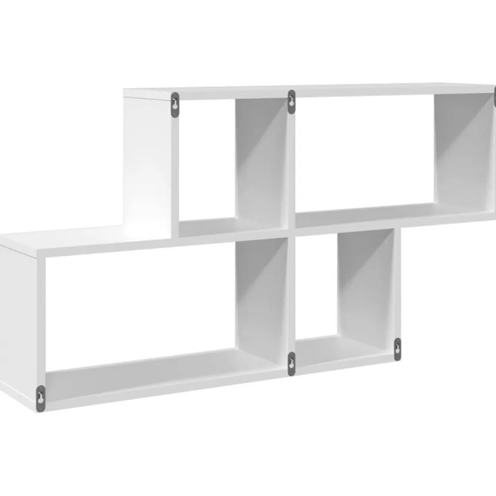 vidaXL Estanterías-Estantería de pared madera ingeniería 100x20x53 cm