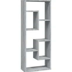 vidaXL Estantería de pared madera de ingeniería 36x16x90cm Gris sonoma Clearance