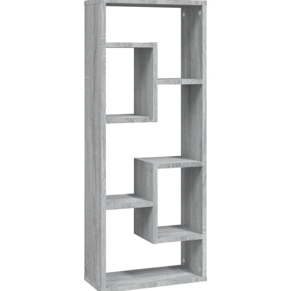 vidaXL Estantería de pared madera de ingeniería 36x16x90cm Gris sonoma Clearance