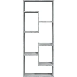 vidaXL Estantería de pared madera de ingeniería 36x16x90cm Gris sonoma Clearance